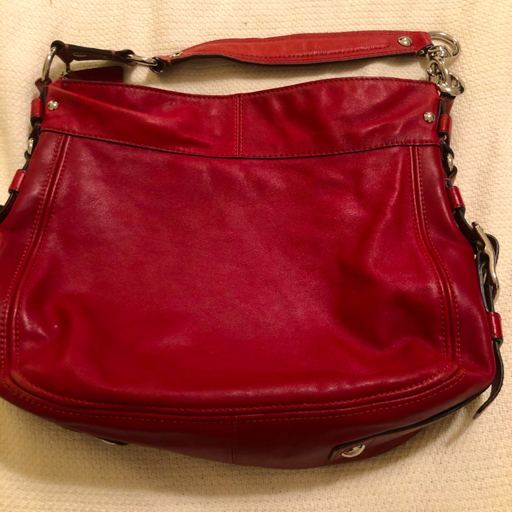 Red medium size Coach bag